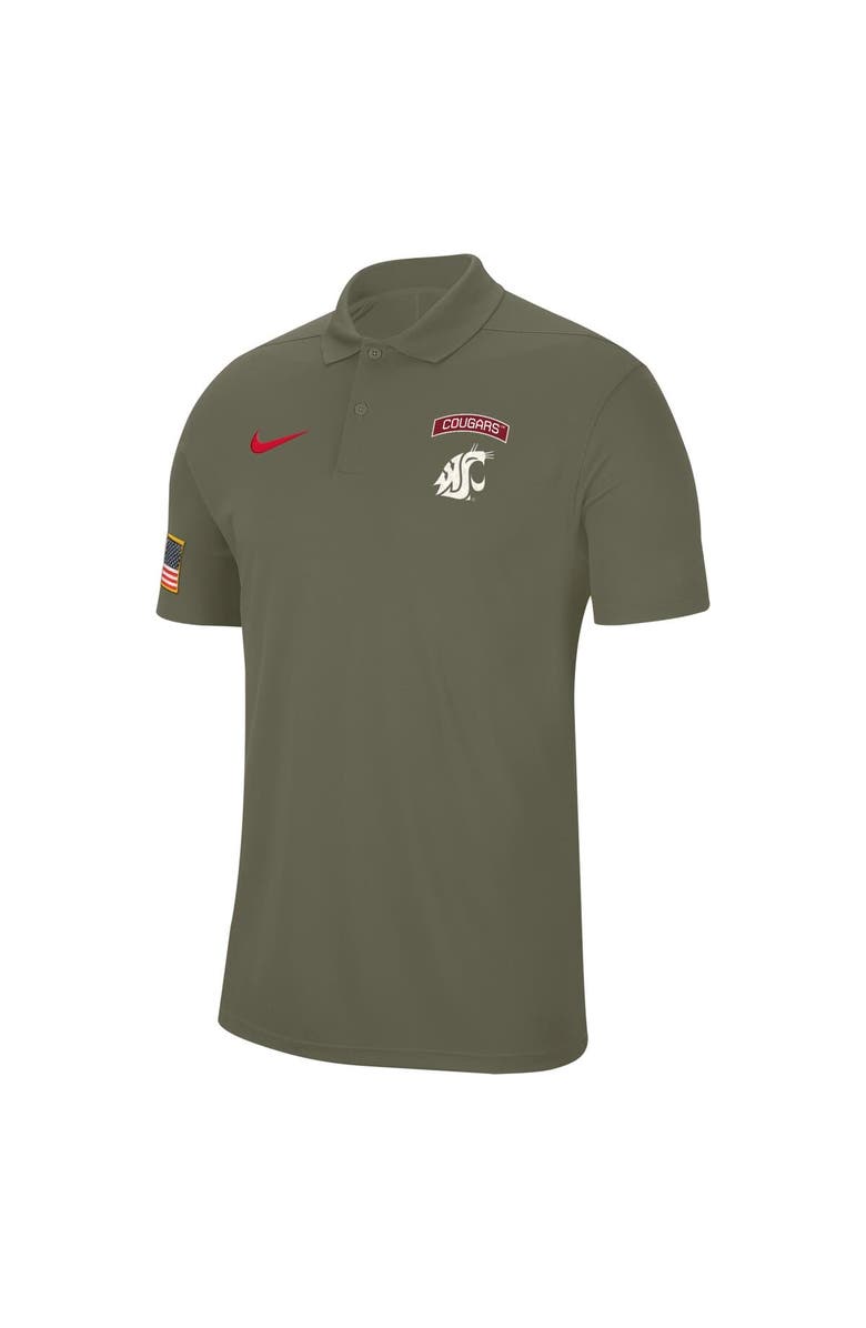 Nike Men's Nike  Olive Washington State Cougars Military Appreciation Tour Performance Polo, Alternate, color, Olive