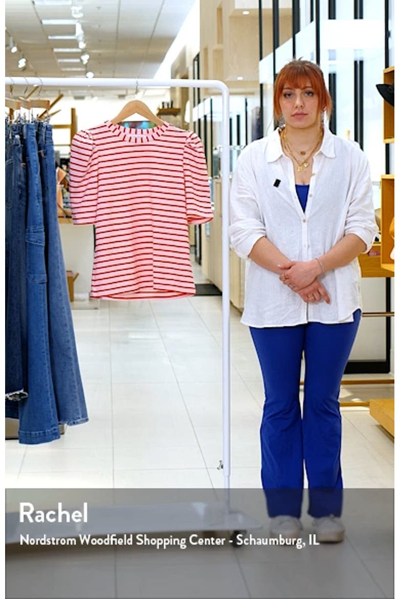 Stripe Puff Sleeve Top video