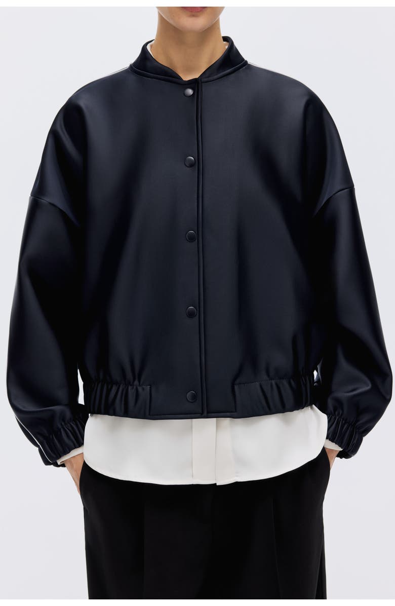 H&M Bomber Jacket, Alternate, color, Navy Blue