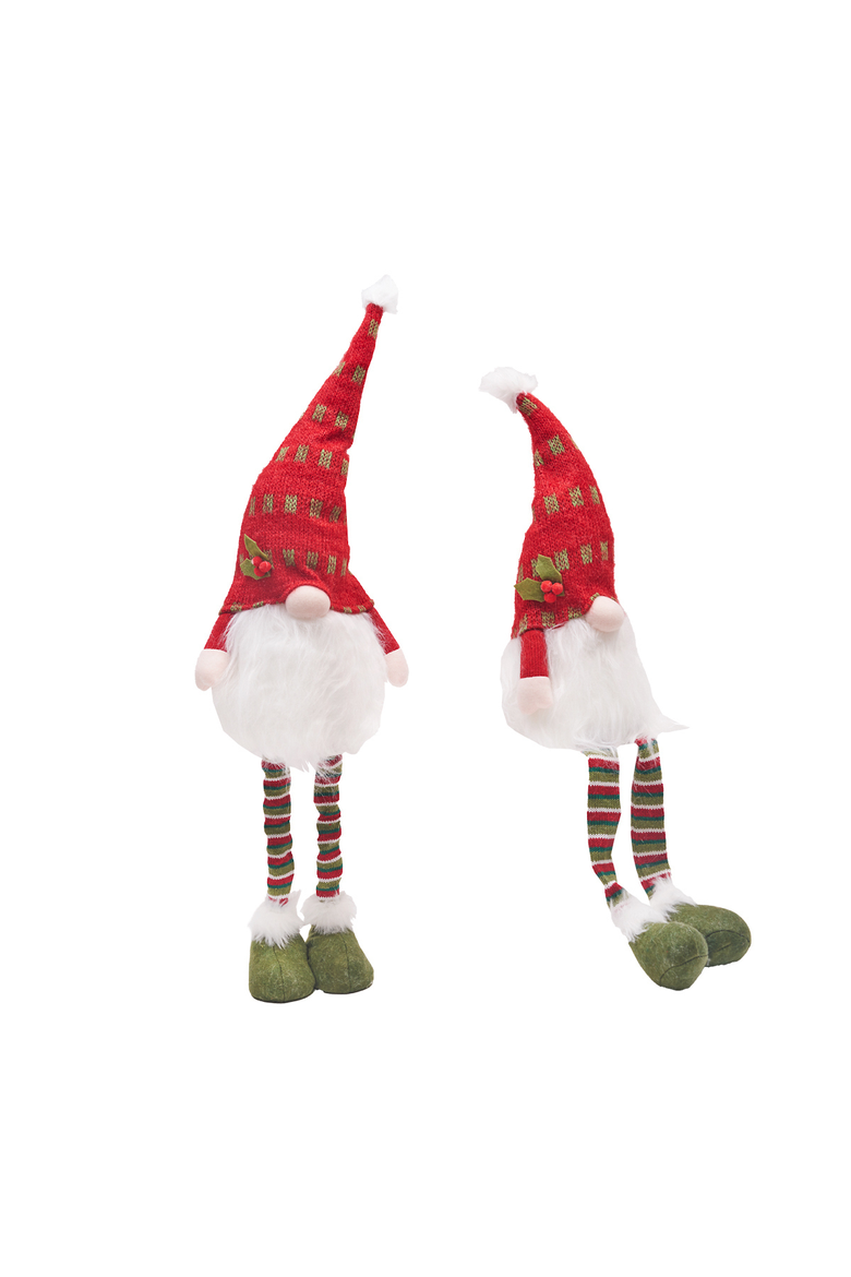 Red Sitting LED Gnome, Alternate, color, Red