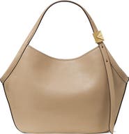 Kate Spade New York small deco fine grain leather tulip top handle bag