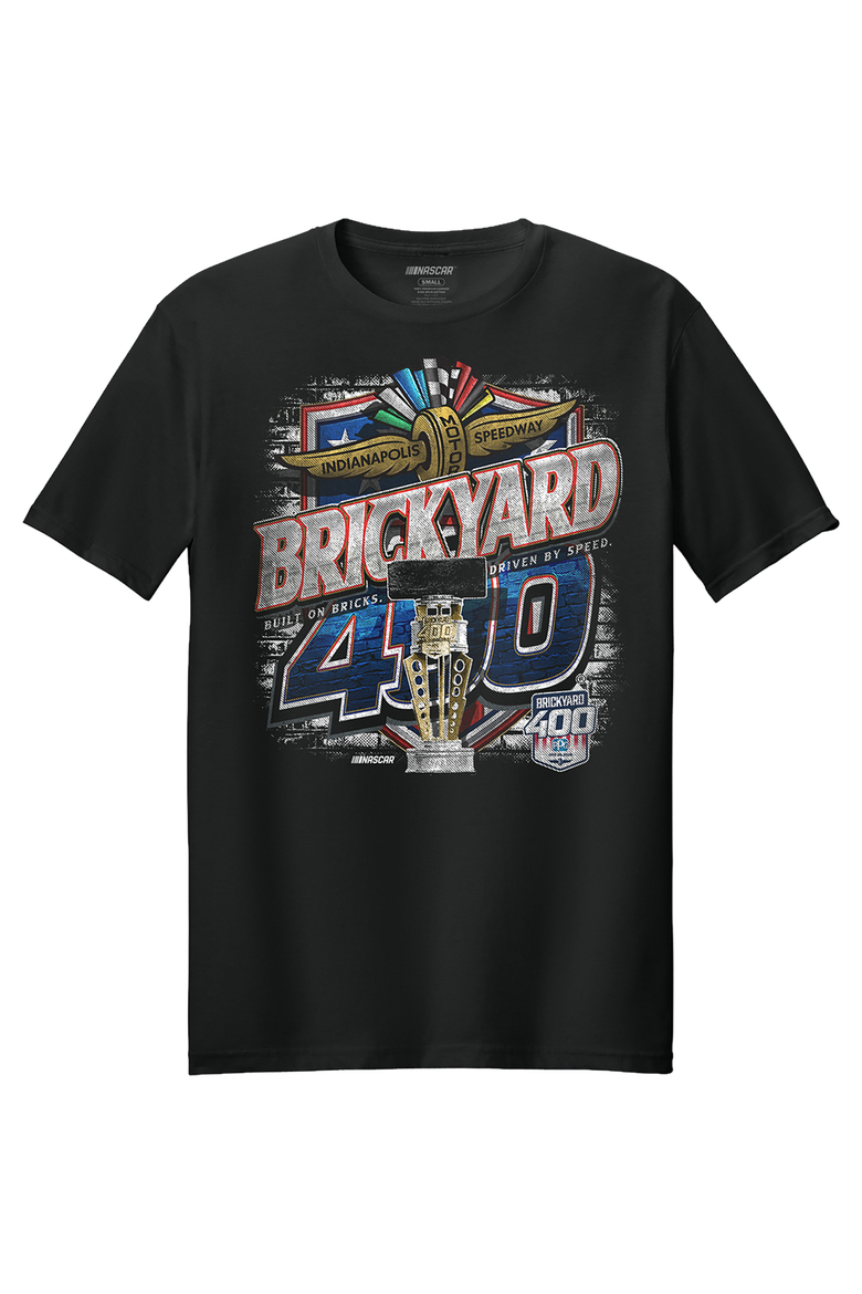 Men's Classic Ink Black NASCAR Brickyard 400 T-Shirt, Main, color, Black