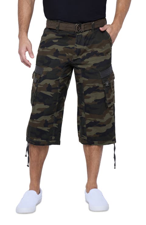 Belted Cargo Shorts