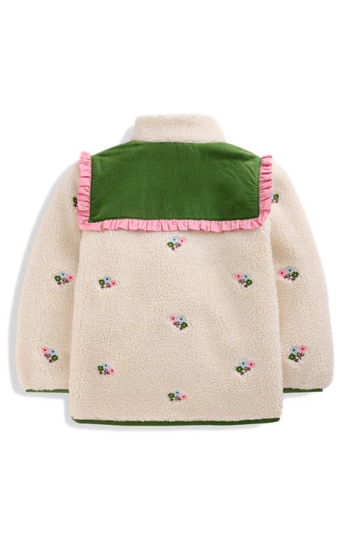 Mini Boden Kids' Pretty Mixed Media Jacket In Pink