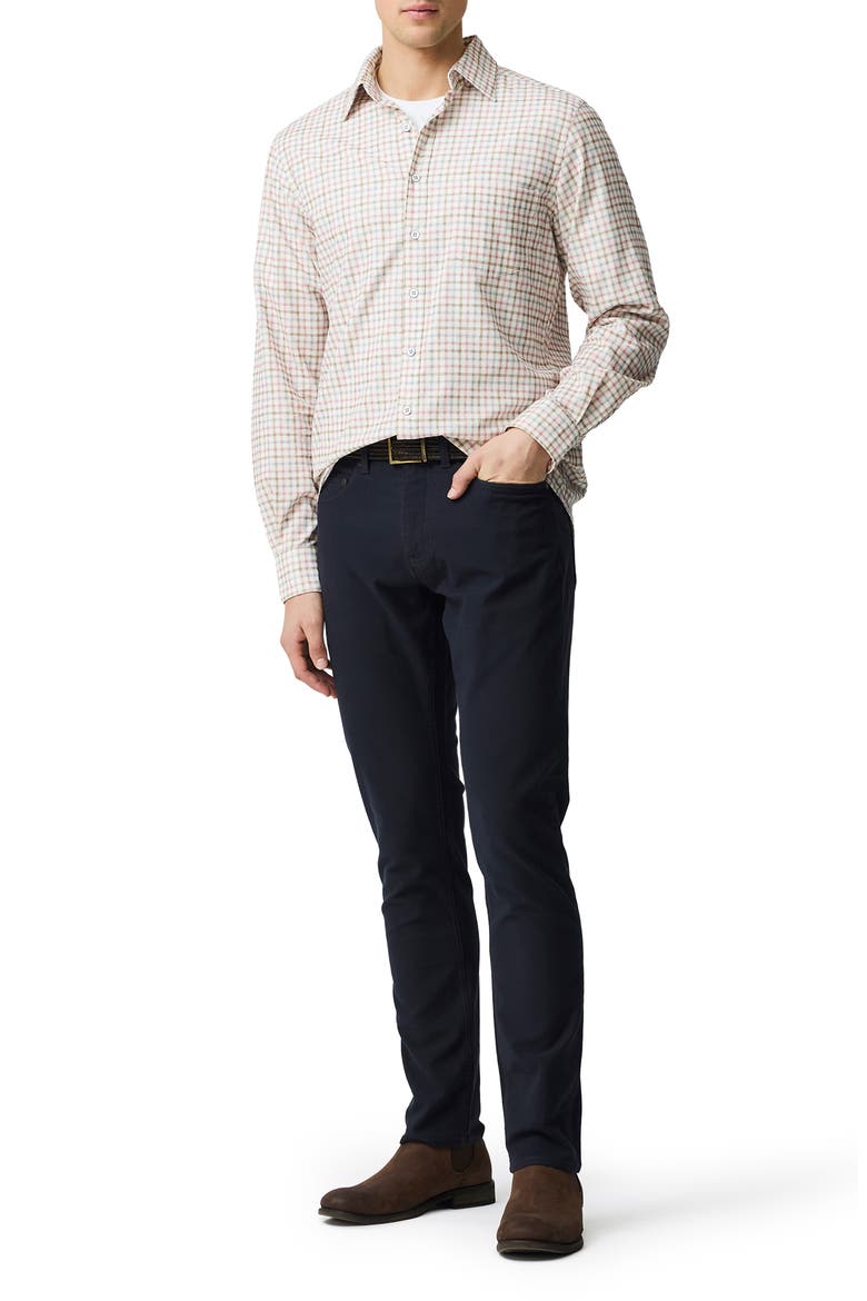 Fox Street Long Sleeve Trim Fit Cotton Button-Up Shirt, Alternate, color, WILD ROSE