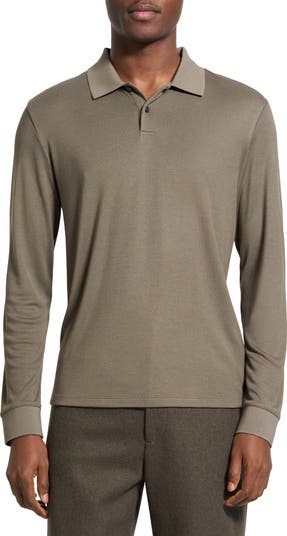 Theory Goris Anemone Milano Long Sleeve Polo | Nordstrom