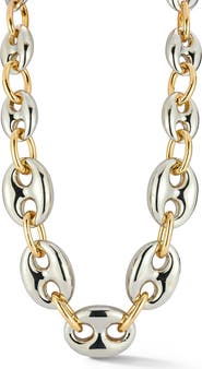 SPHERA MILANO Two-Tone Mariner Chain Necklace