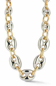 SPHERA MILANO Two-Tone Mariner Chain Necklace