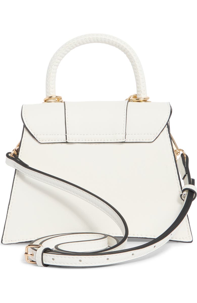 ALDO Lefteye Denim Top Handle Bag, Alternate, color, White