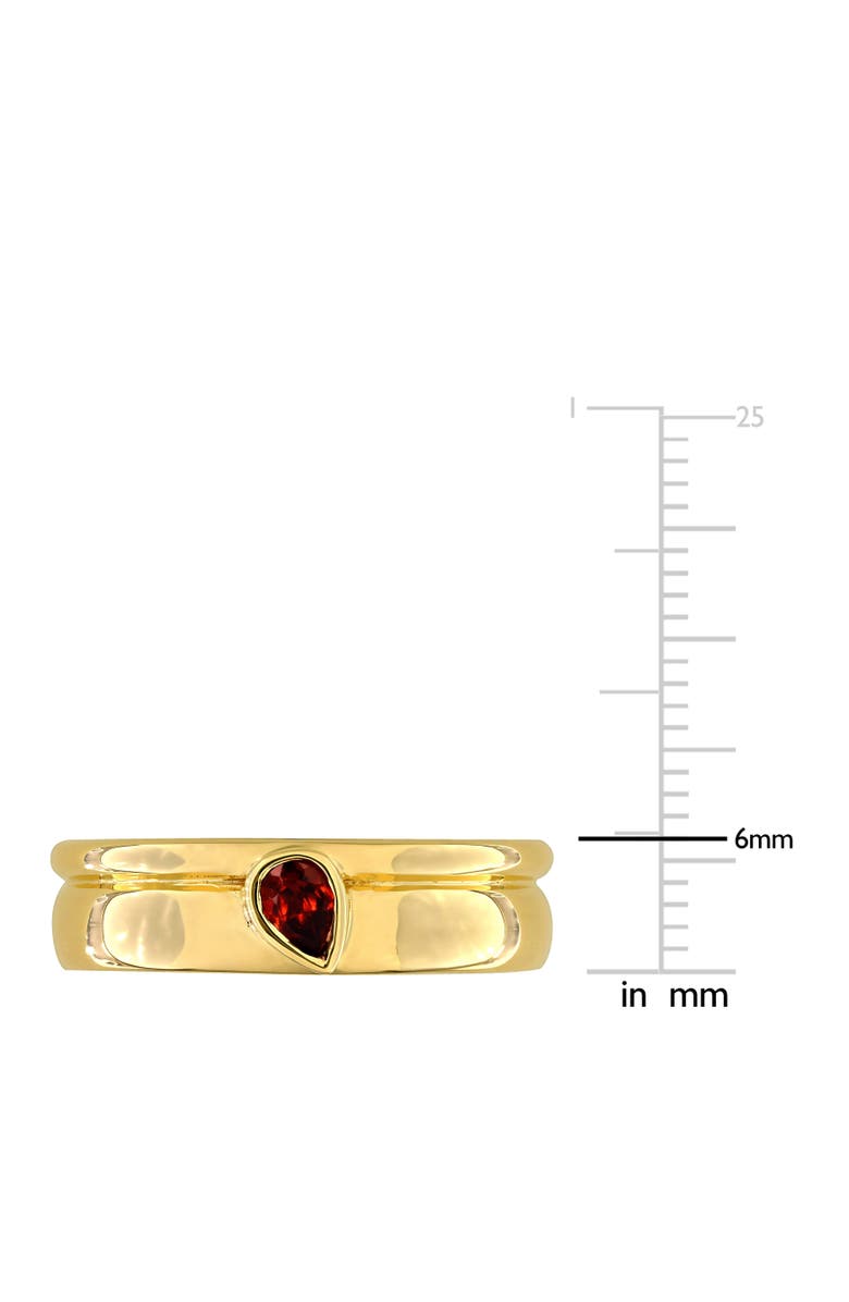 Julianna B. Pear-Cut Garnet Solitaire Ring 14k, Alternate, color, 