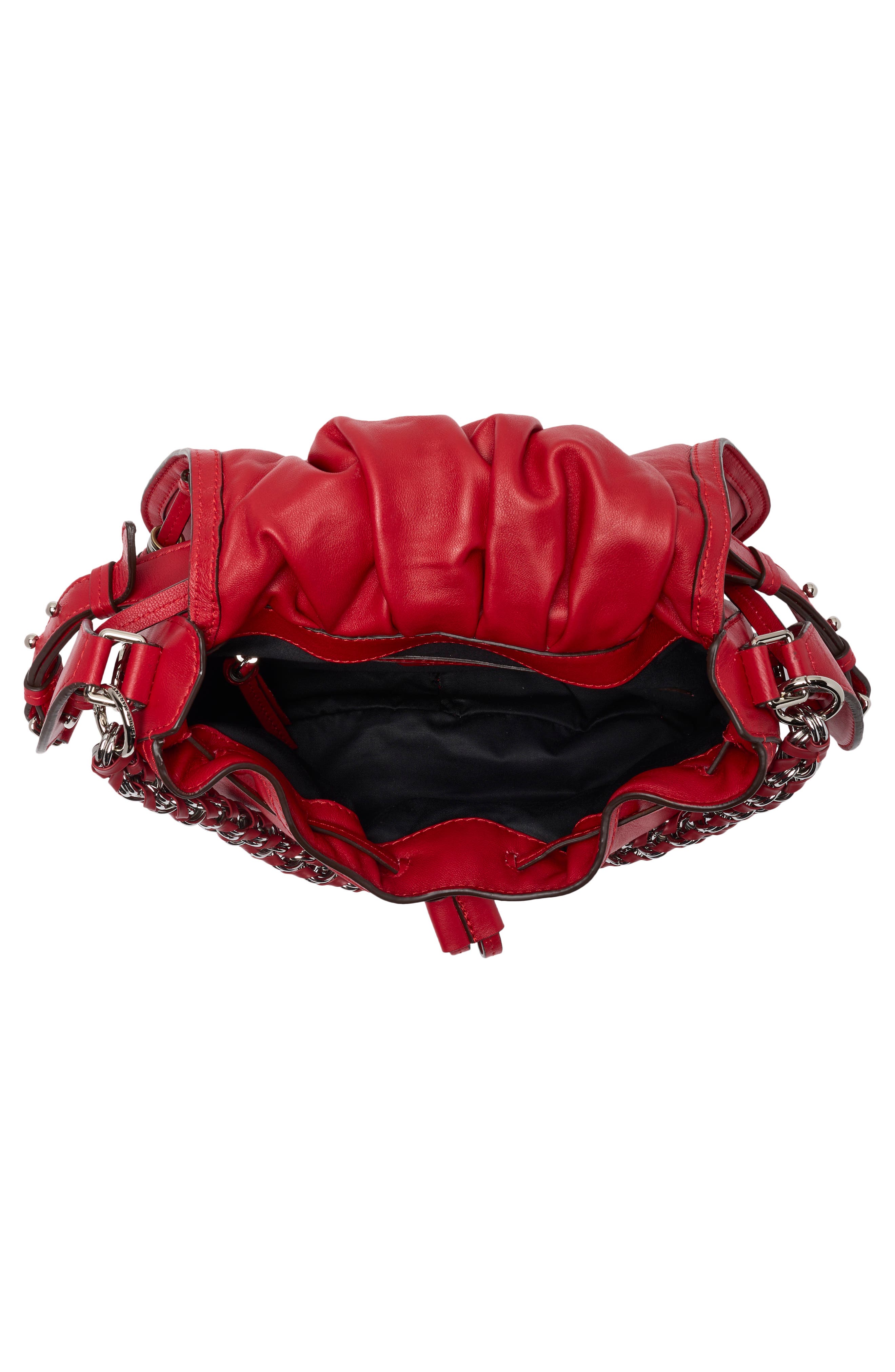 Bolton Leather Shoulder Bag, Alternate, color, SCARLET RED 70SR