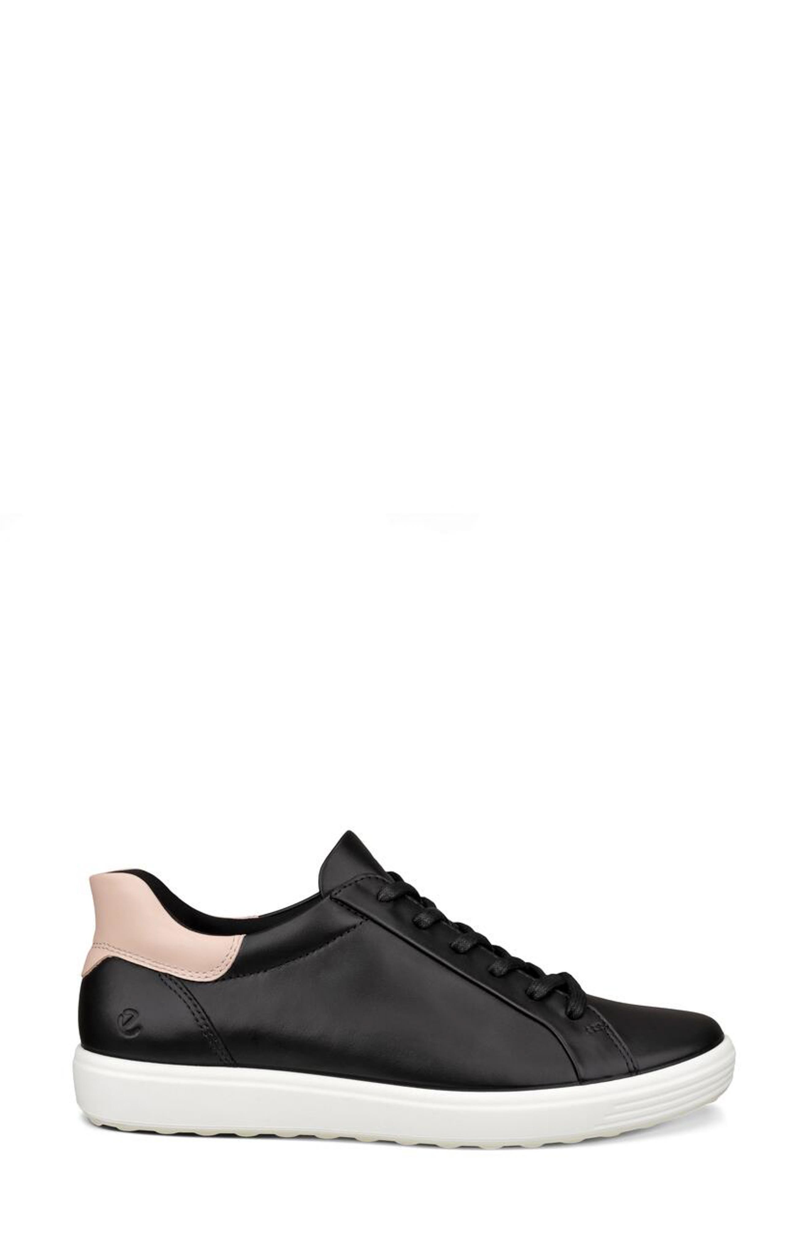 ECCO Soft 7 Sneaker, Alternate, color, Black/ Rose Dust