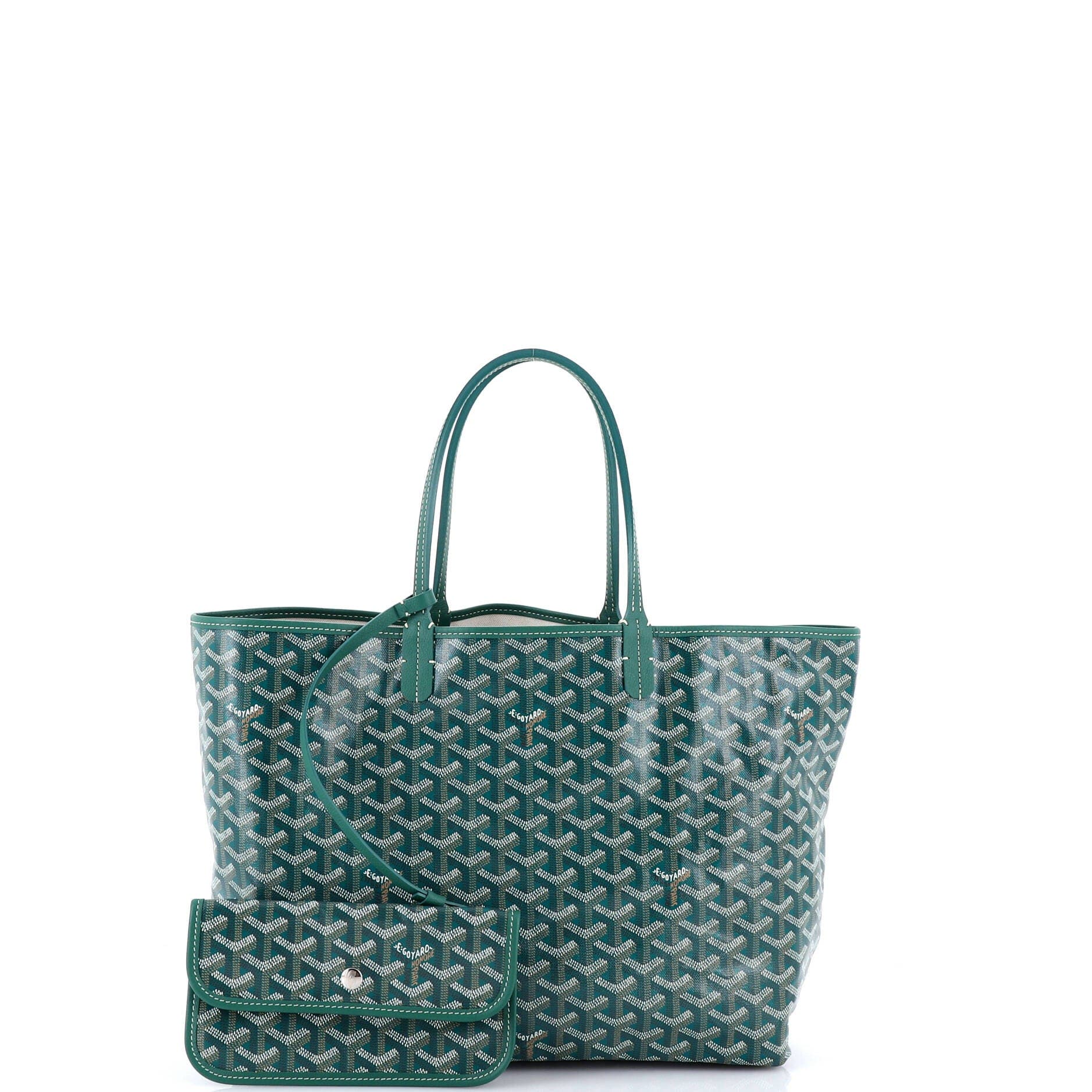 Pre-Owned Goyard Saint Louis Tote Coated Canvas PM, Alternate, color, Green