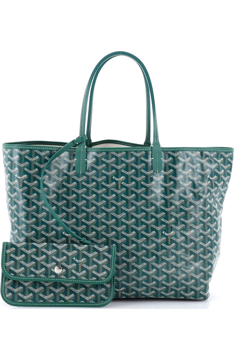 Pre-Owned Goyard Saint Louis Tote Coated Canvas PM, Alternate, color, Green