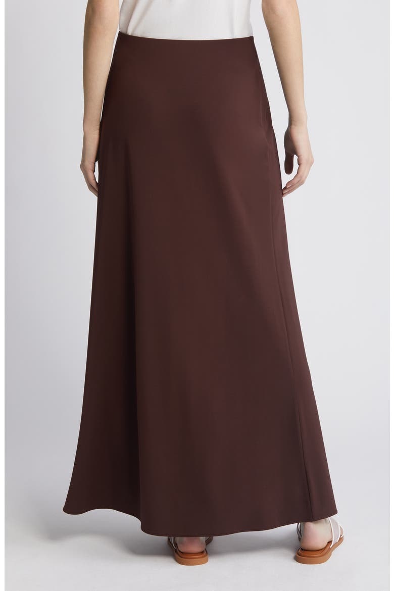 Anya Satin Maxi Skirt, Alternate, color, CHOC