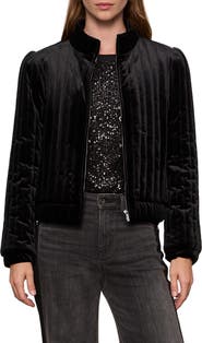 Sanctuary Quilted Velvet Jacket