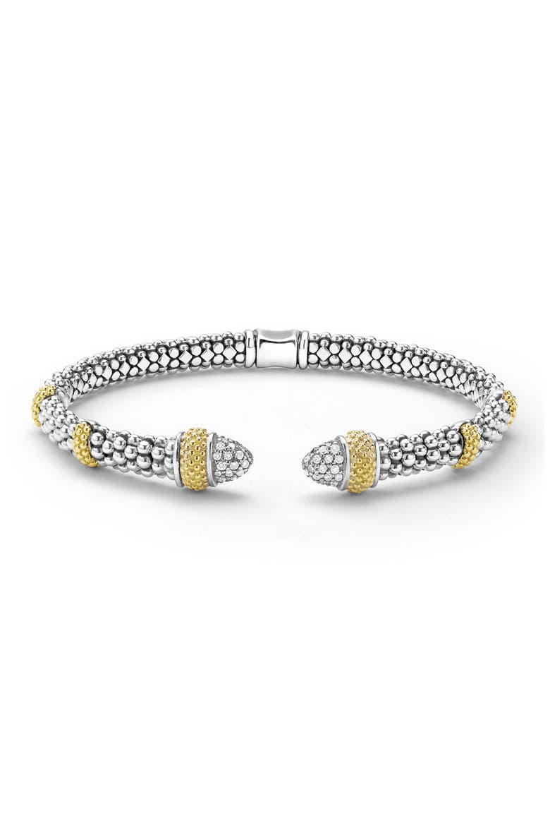 Caviar Lux 2-Tone Caviar Diamond Versa Torque Bracelet video