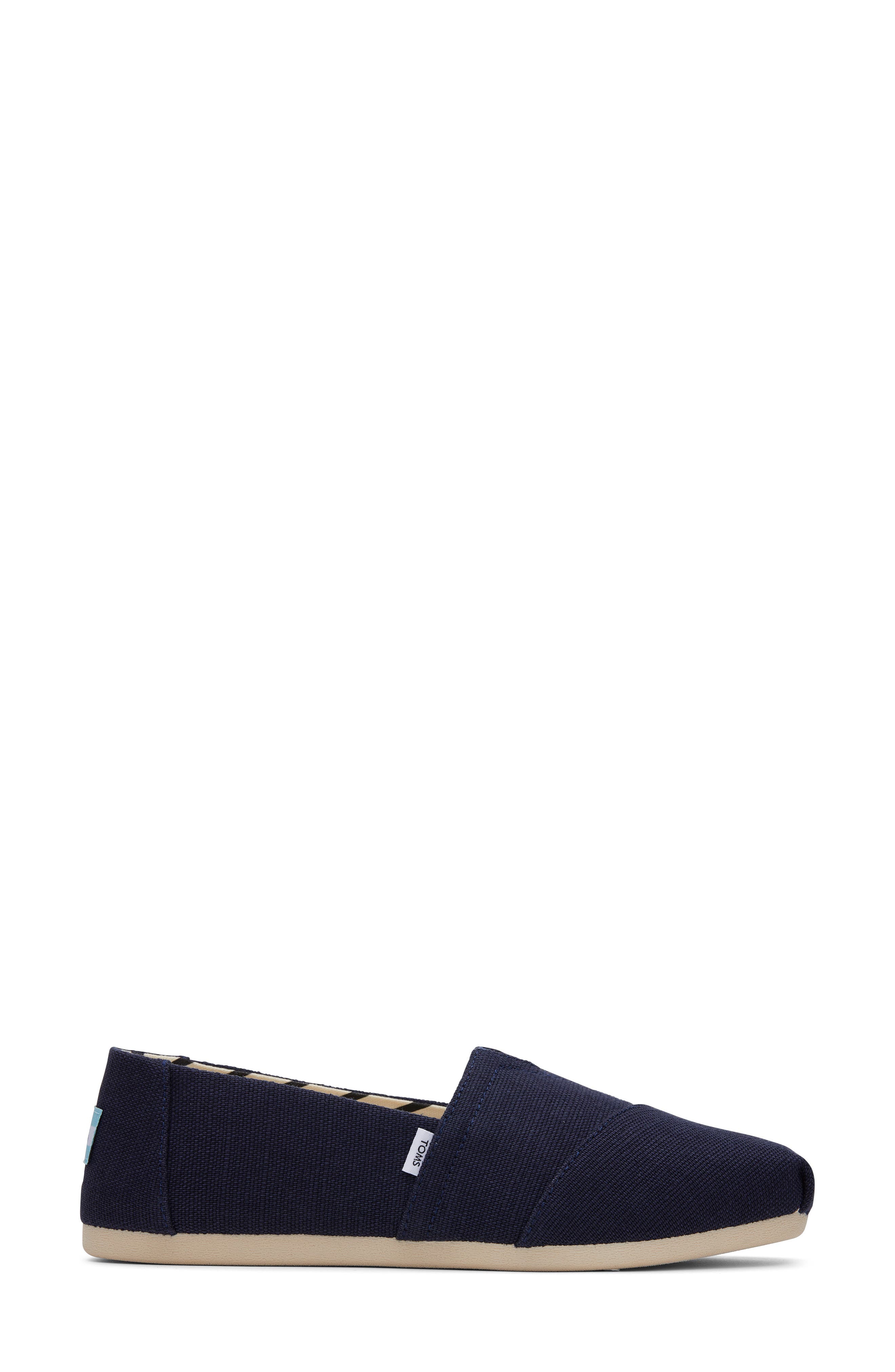 Classic Alpargata Slip-On, Alternate, color, NAVY HERITAGE CANVAS