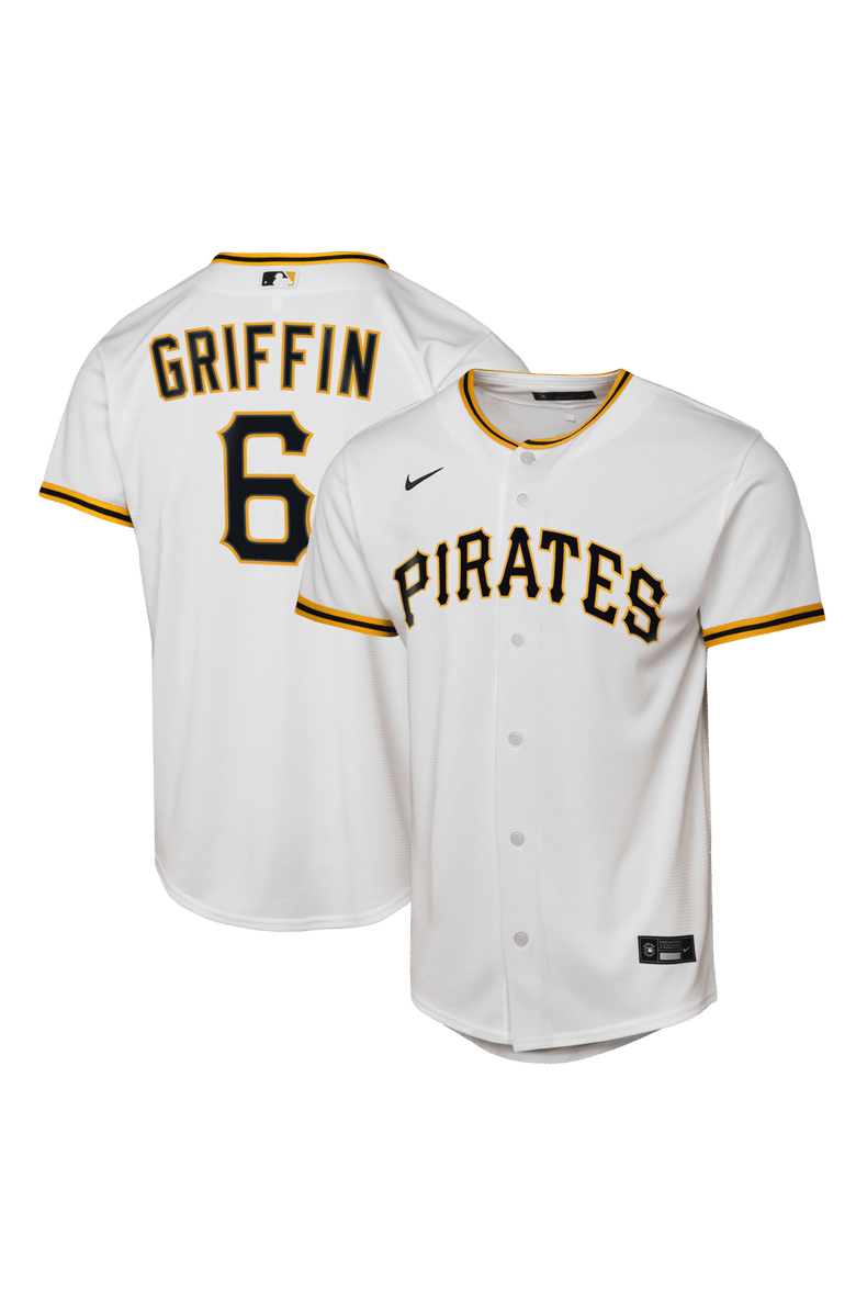 Nike Youth Nike Konnor Griffin White Pittsburgh Pirates Home Replica Jersey, Main, color, White