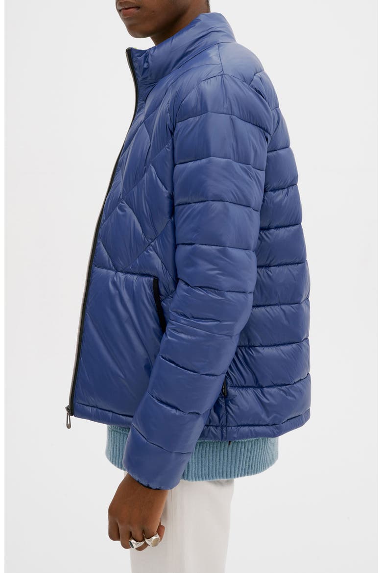 Water Resistant Quilted Puffer Jacket, Alternate, color, NAVY