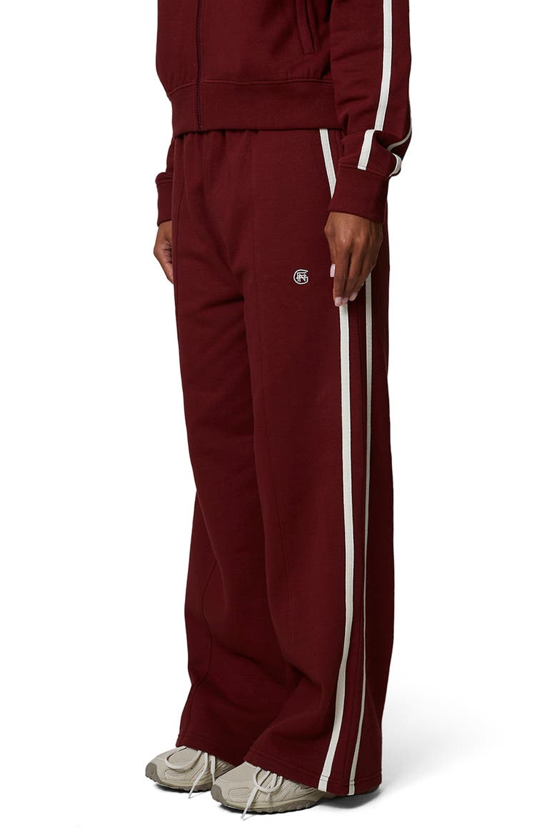 Emblem Sport Tracksuit Joggers, Alternate, color, Burgundy