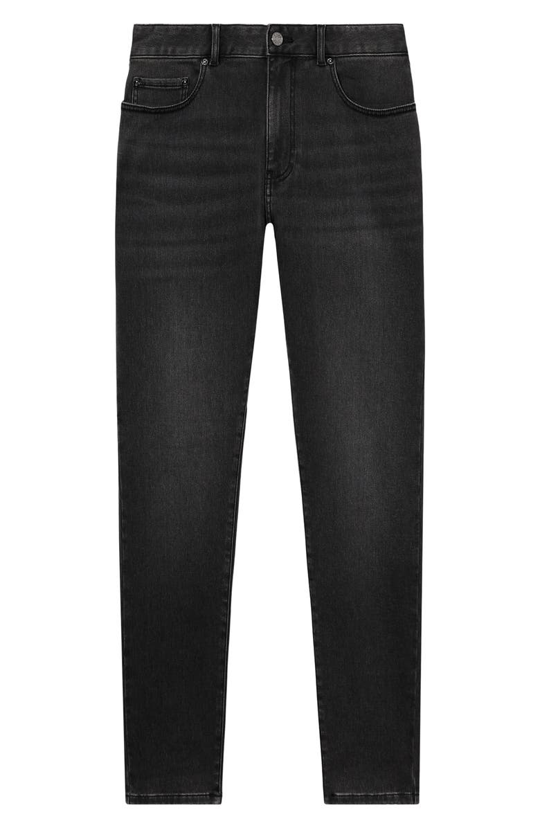 Reiss Maddison Slim Straight Leg Jeans, Alternate, color, Washed Black