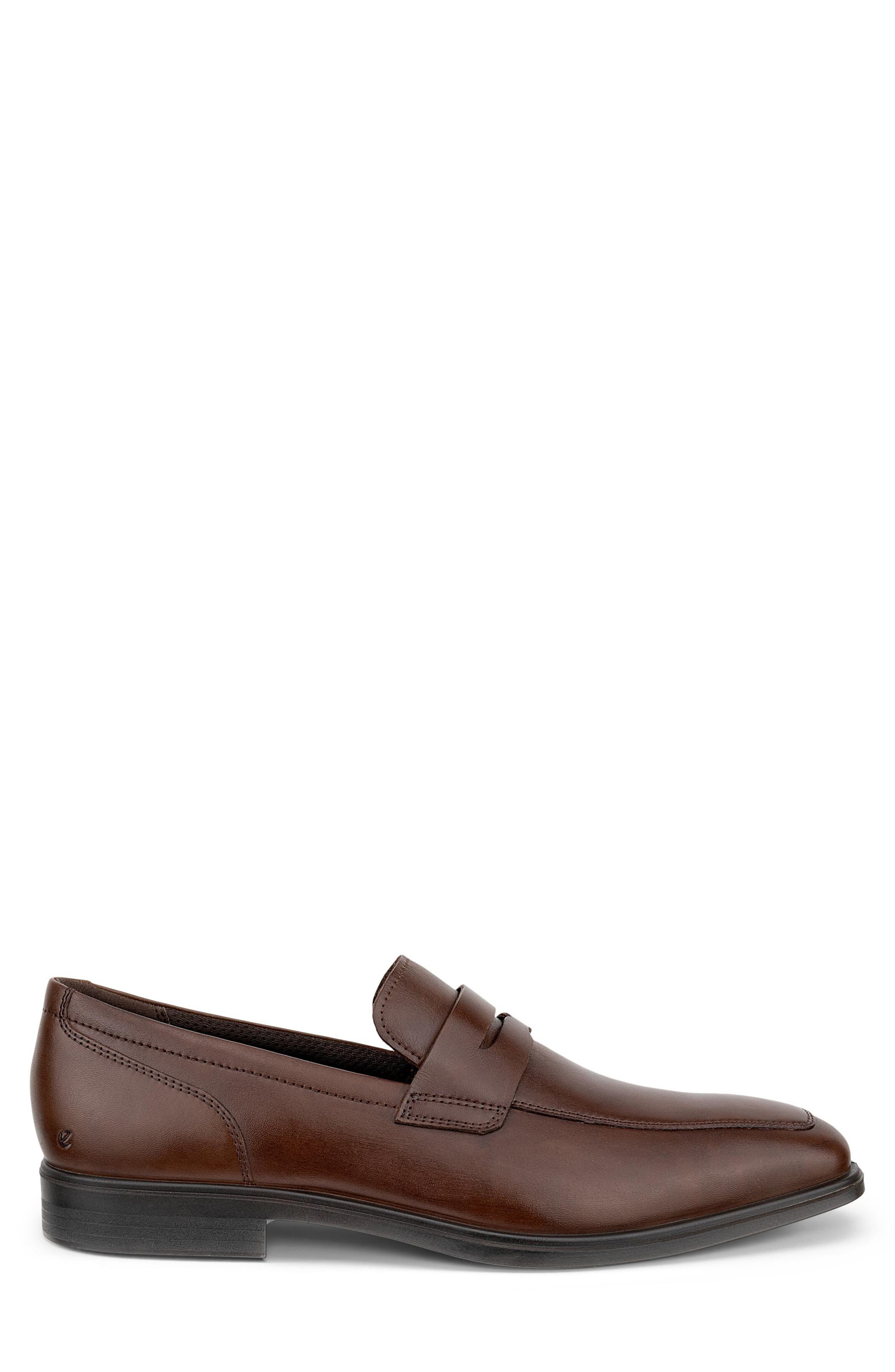 ECCO Queenstown Penny Loafer, Alternate, color, Cocoa Brown
