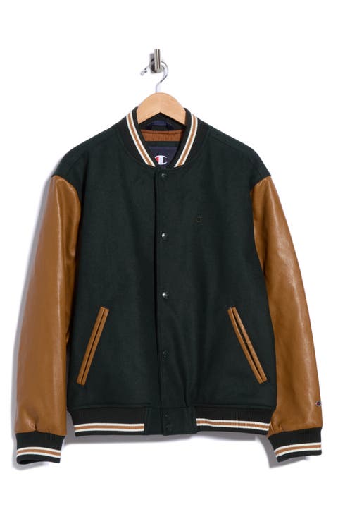 Mixed Media Varsity Jacket