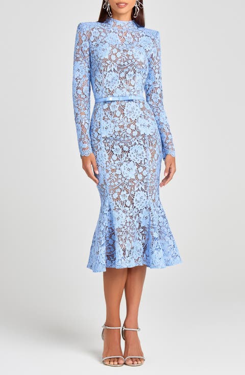 Juliette Long Sleeve Lace Cocktail Dress