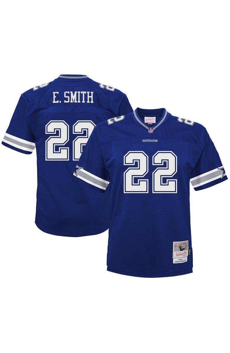 Mitchell & Ness Youth Mitchell & Ness Emmitt Smith Navy Dallas Cowboys Retired Player Legacy Jersey, Main, color, 