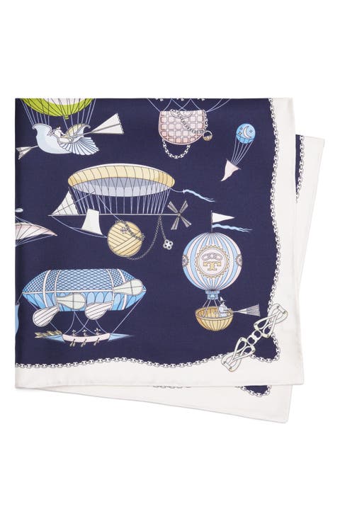 Hot Air Balloon Silk Neckerchief