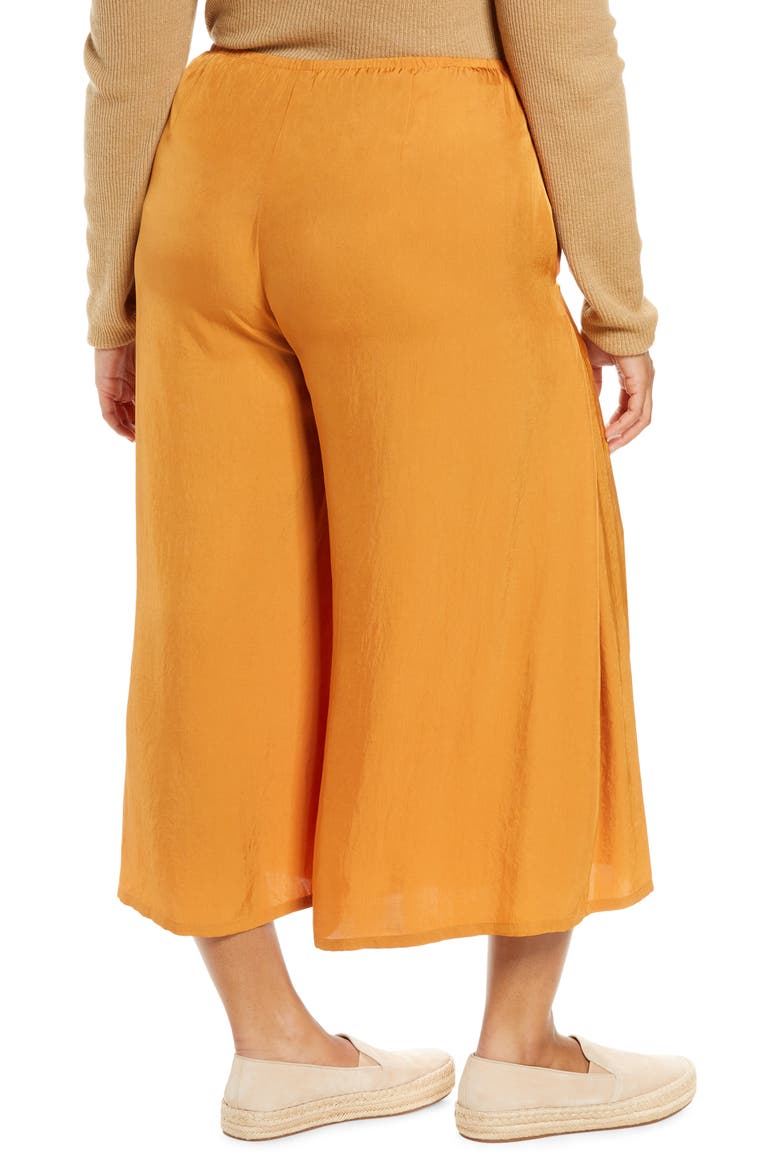 Pull-On Culottes, Alternate, color, DARK GINGER