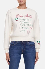 Wildfox Elyse Dear Santa Sweatshirt