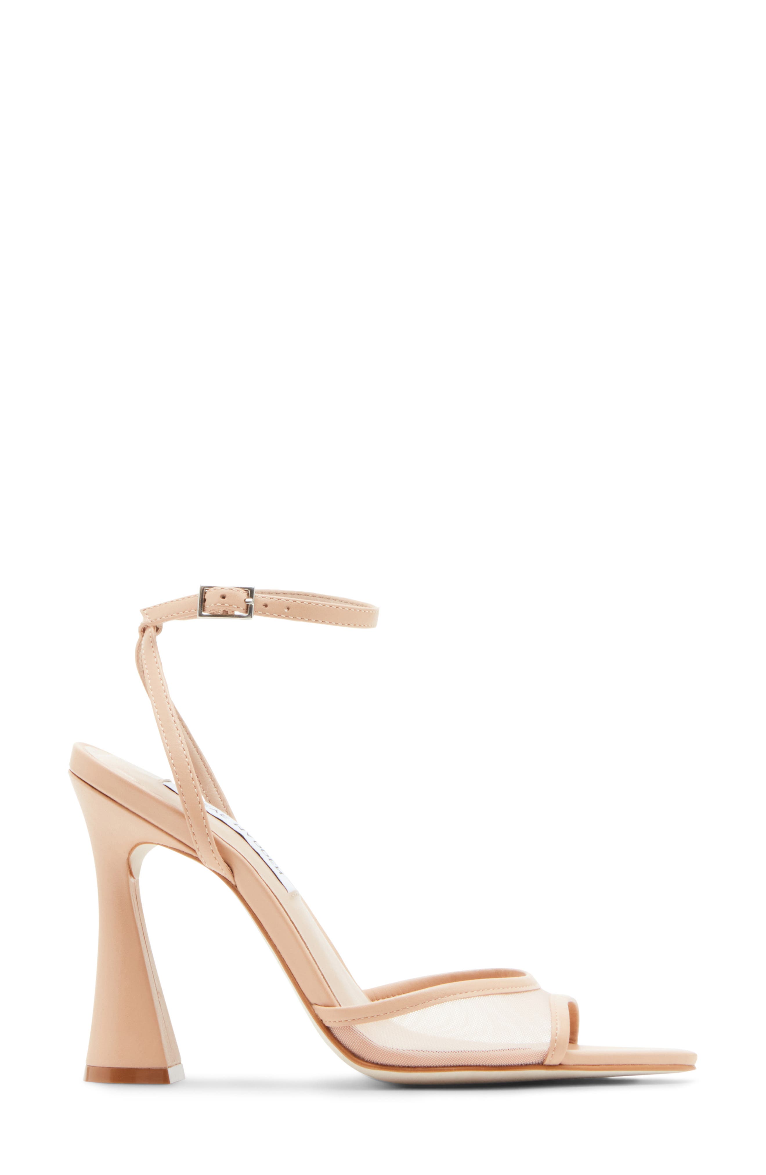 Steve Madden Beki Ankle Strap Pointed Toe Sandal, Alternate, color, Natural