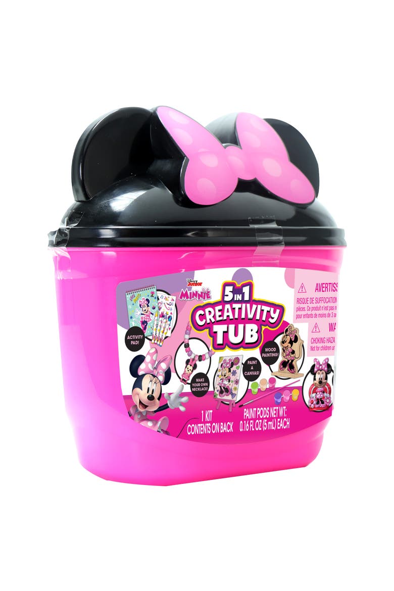 5 in 1 Creativity Tub, Minnie, Alternate, color, Pink