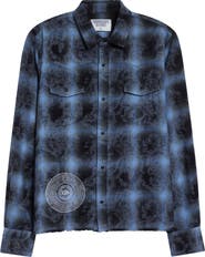 MIDNIGHT RODEO Laurel Canyon Plaid Flannel Graphic Shirt