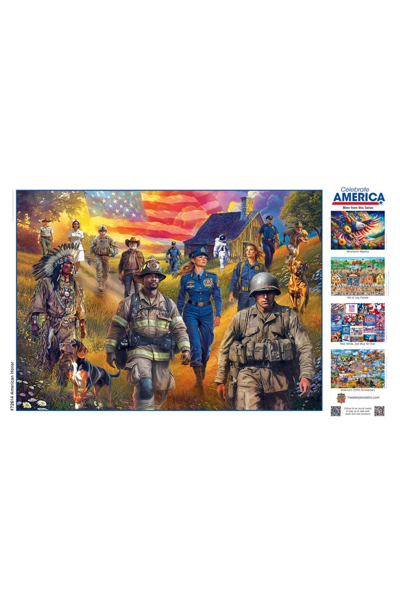 American Honor 1000 Piece Jigsaw Puzzle, Alternate, color, Multicolor