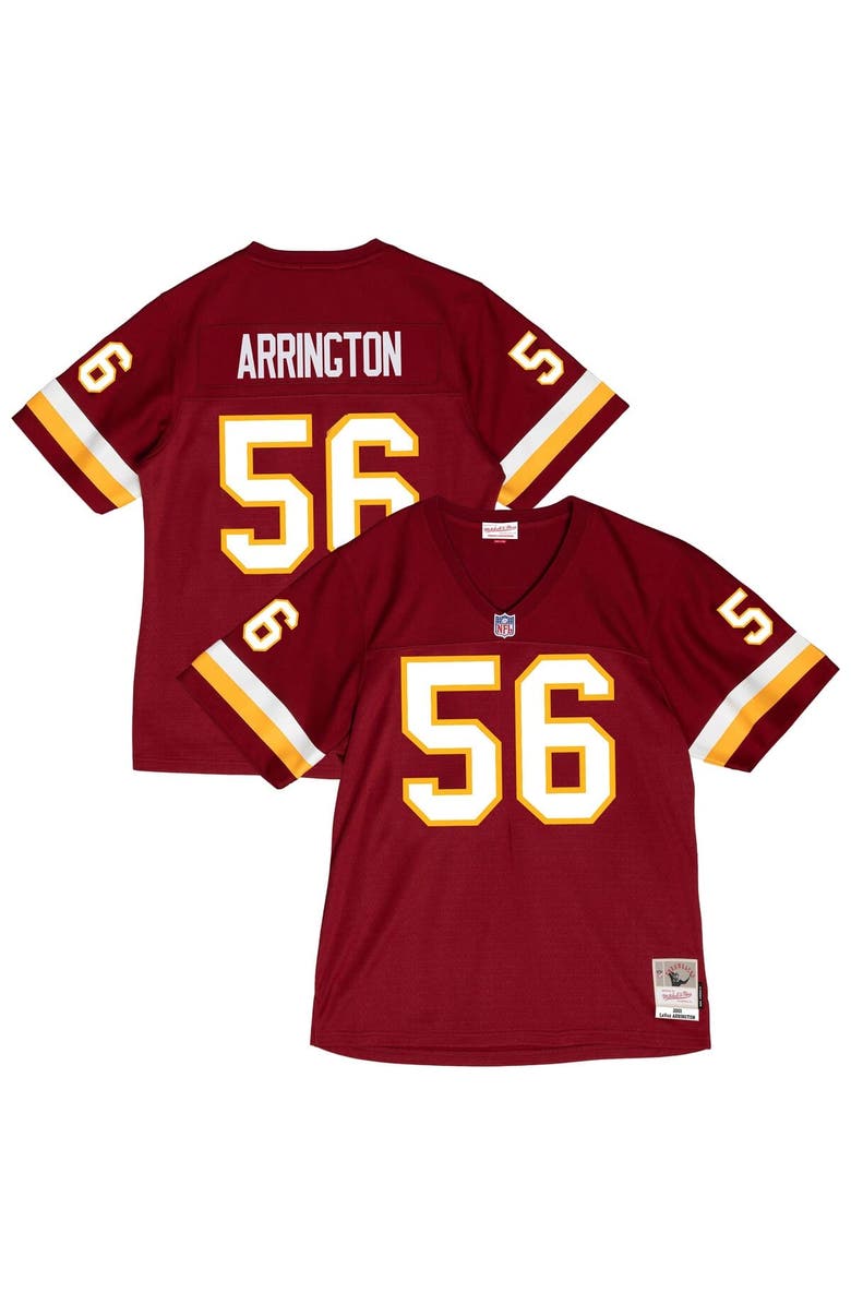 Mitchell & Ness Men's Mitchell & Ness LaVar Arrington Burgundy Washington Commanders 2001 Legacy Throwback Replica Jersey, Main, color, Burgundy