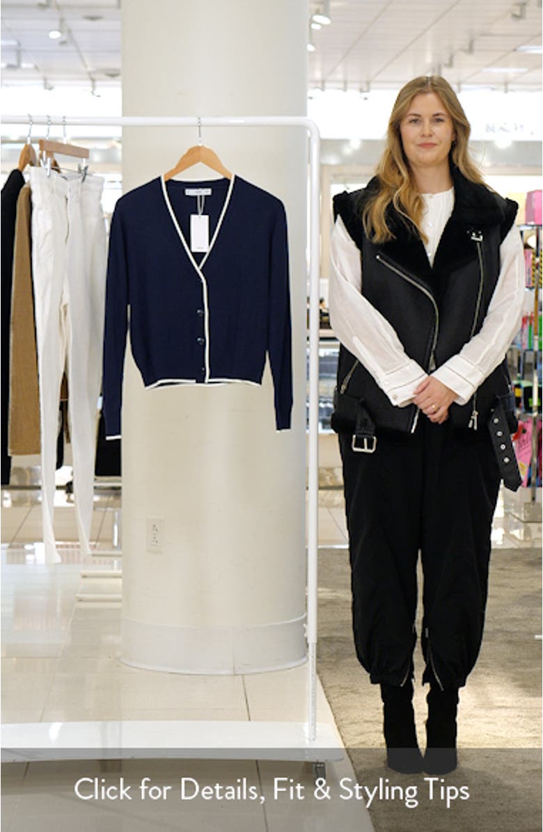 Tipped Relaxed Cardigan, sales video thumbnail