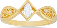 Queen Jewels Marquise Cut Filigree Ring