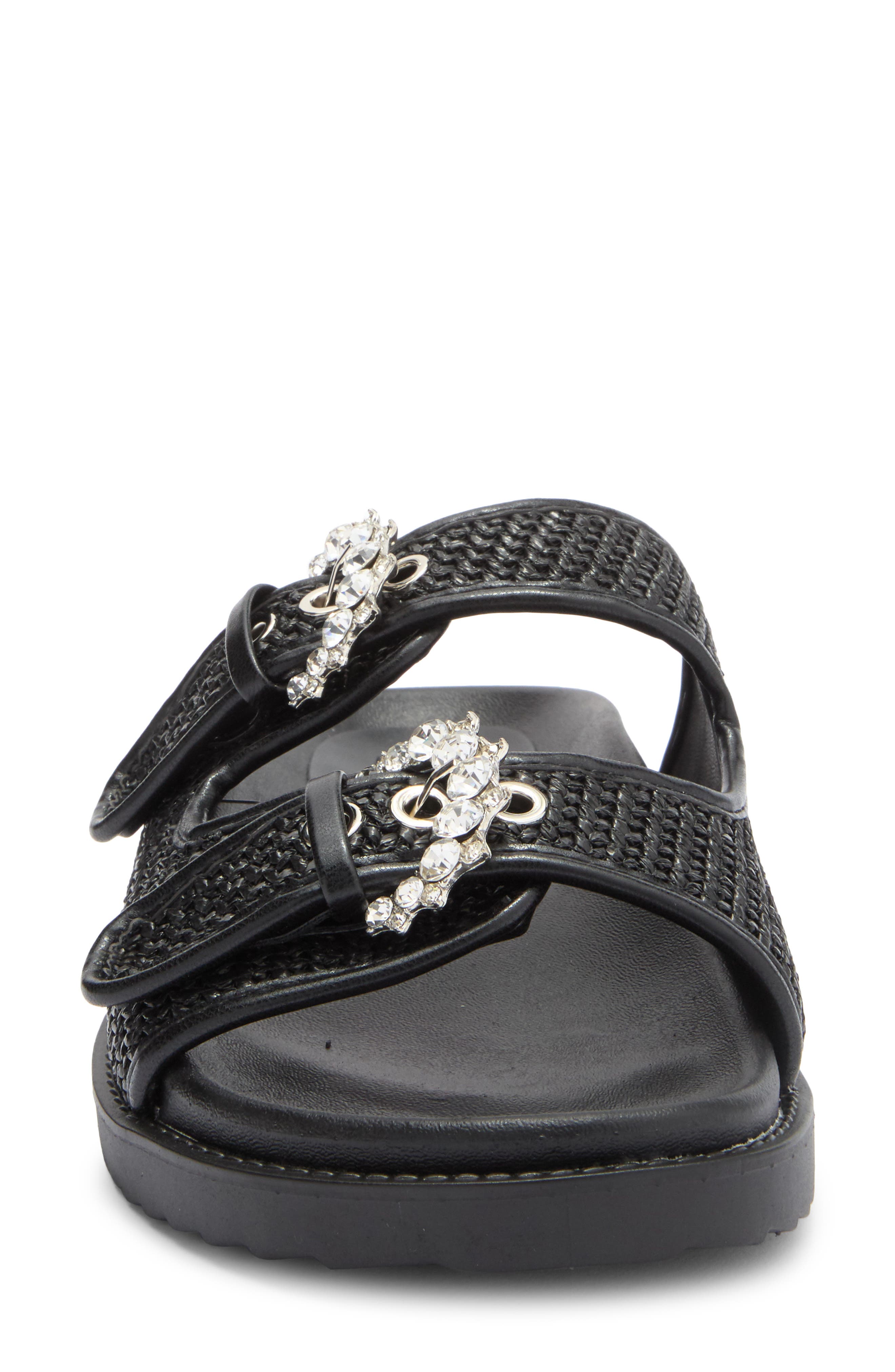 RACHEL Rachel Roy Matcha Crystal Strap Slide Sandal, Alternate, color, 