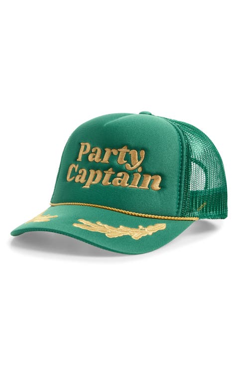 Party Captain Embroidered Snapback Trucker Hat