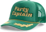 Local Beach Party Captain Embroidered Snapback Trucker Hat