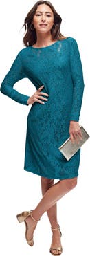 Jessica London Stretch Lace Shift Dress