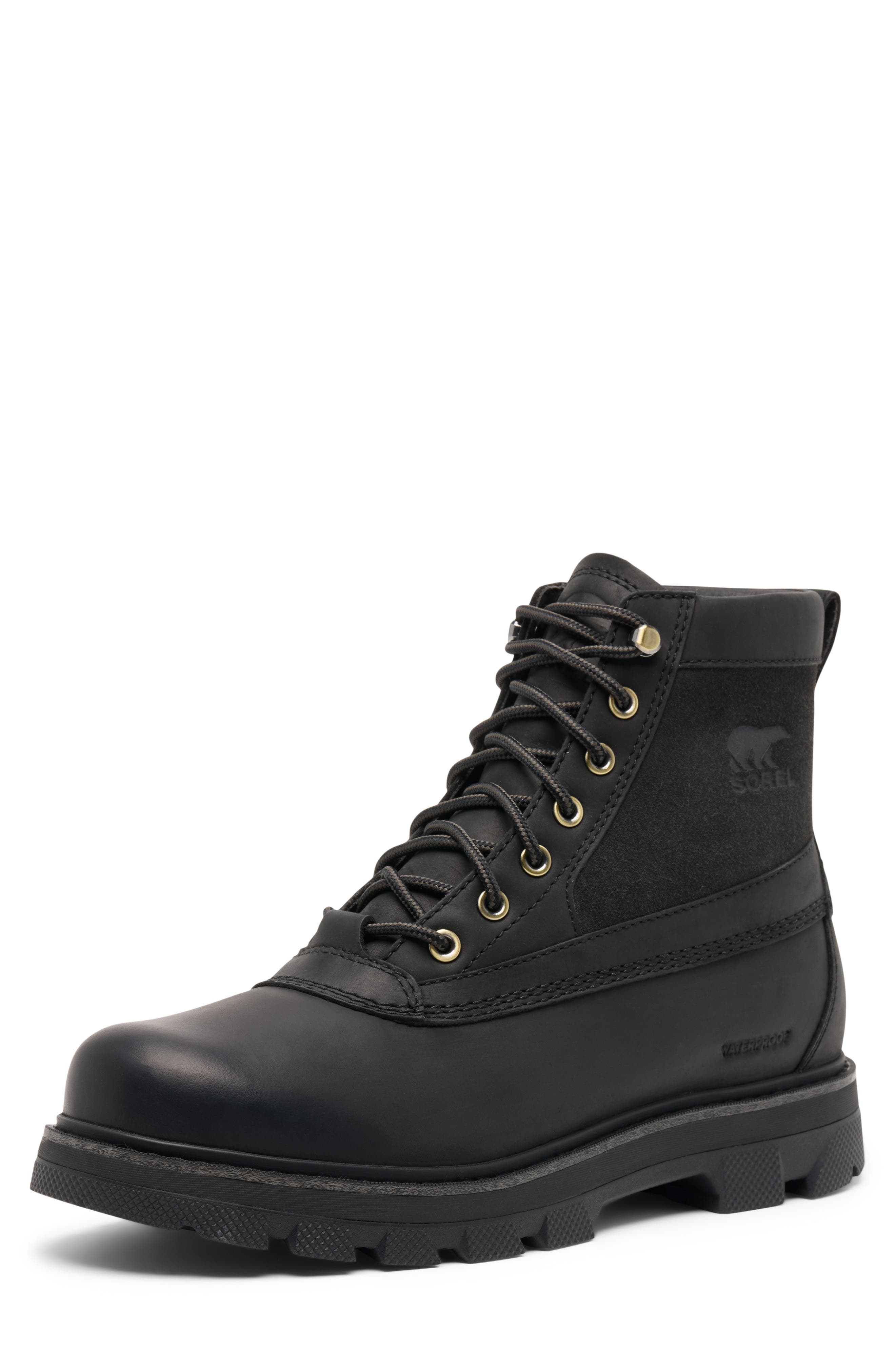 Lark-47 Waterproof Boot, Alternate, color, BLACK/ JET