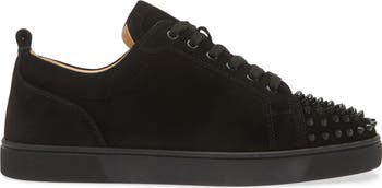 【Christian Louboutin】 Louis Junior Spikes sneakers Louise Junior Spikes - Sneakers - Nappa leather - Black