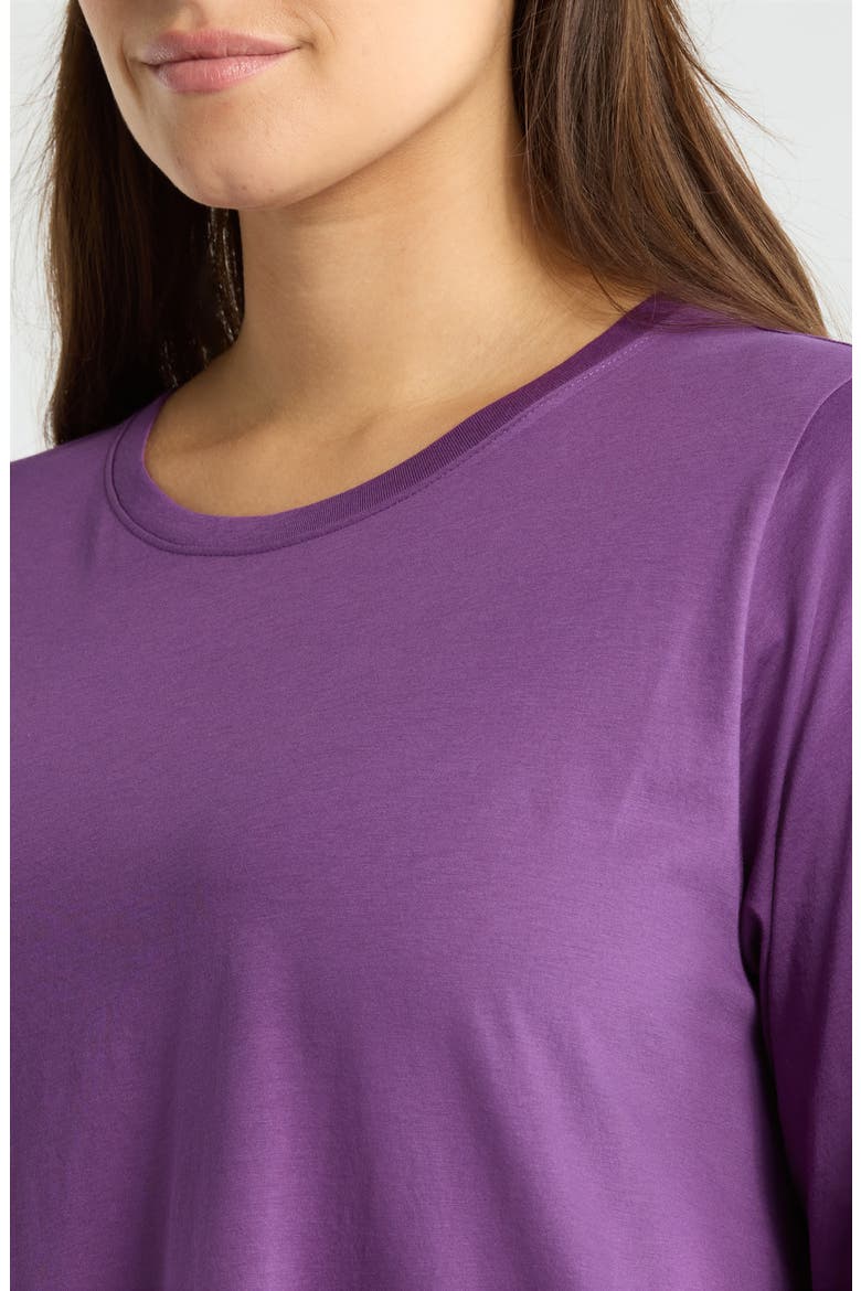 Boxy Organic Cotton Top, Alternate, color, DAHLIA