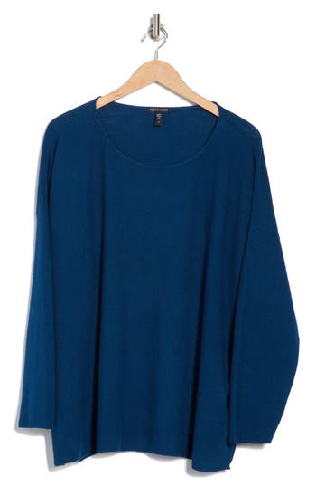 Eileen Fisher Boxy Organic Linen & Organic Cotton Sweater