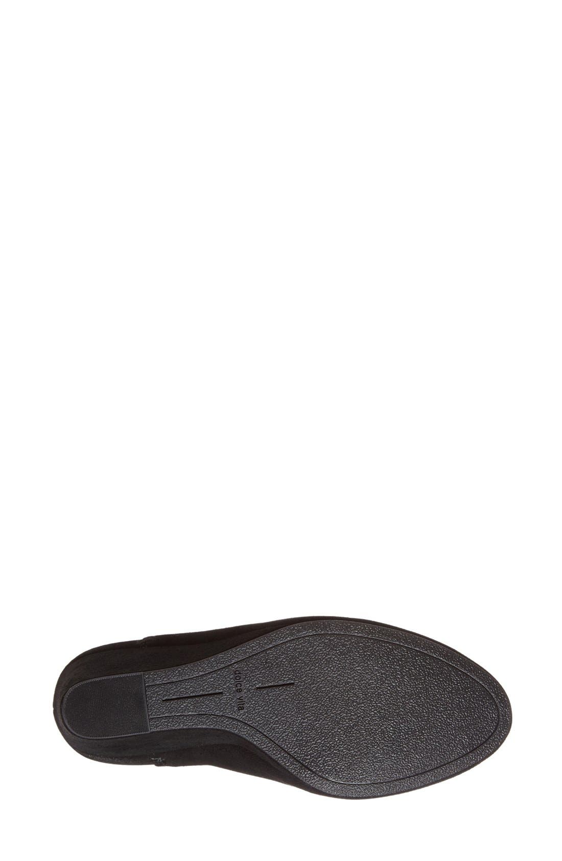 'Gwynn' Wedge Bootie, Alternate, color, BLACK