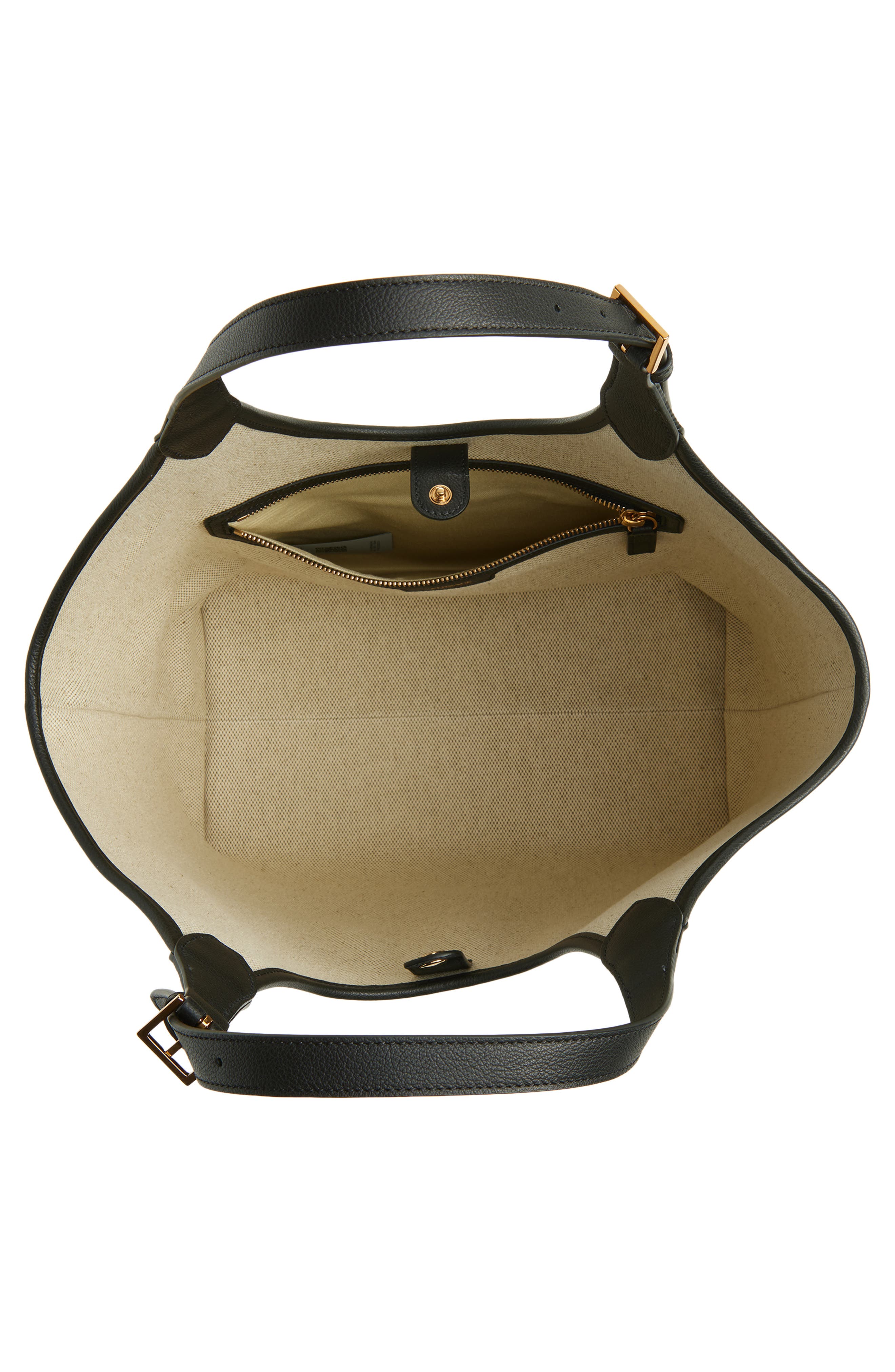 Versace La Medusa Canvas Tote, Alternate, color, Rope Black Gold